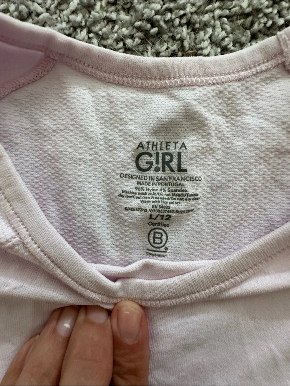 Athleta Girl Short Sleeve Tee Bundle, Girls Size L/12 — Pink & Orange